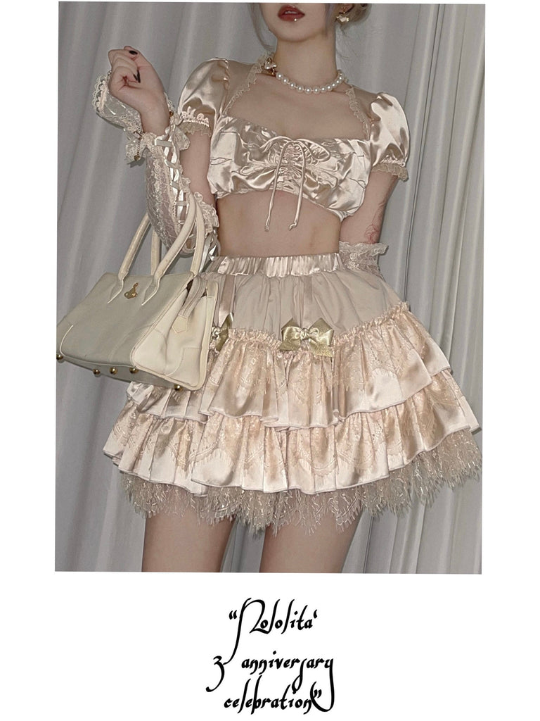 [ Pre-order till Nov 2023] Transformed Butterfly Corset Dress Set - Premium  from NOLOLITA - Just $30.00! Shop now at Peiliee Shop