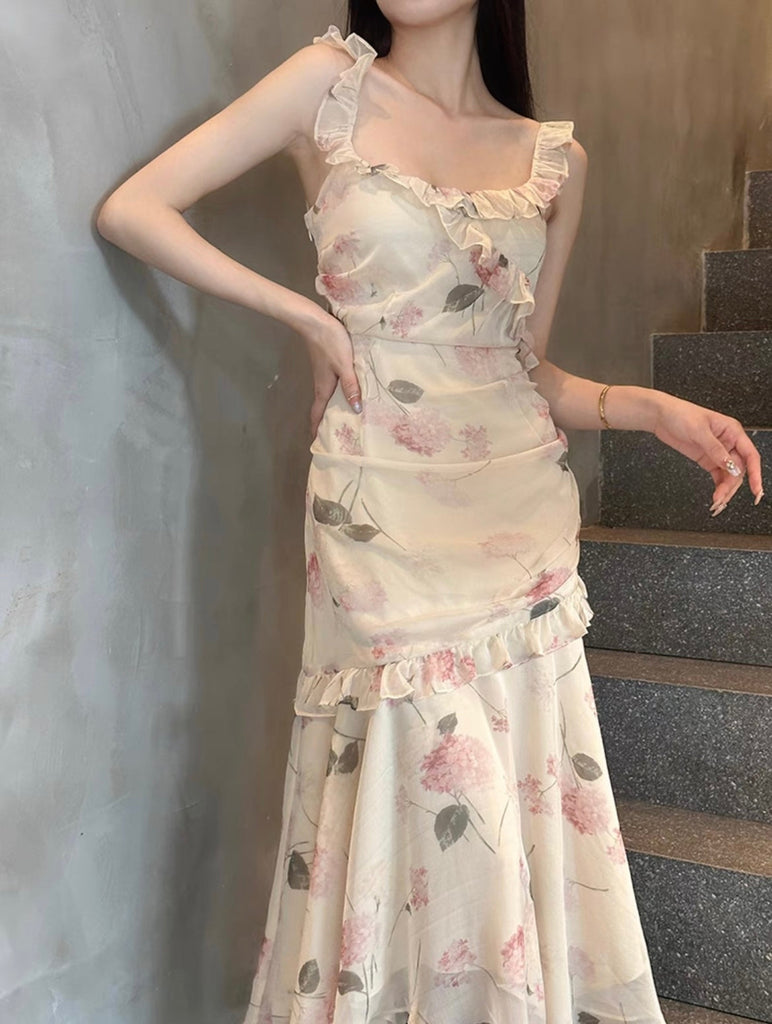 Petal Dance floral Dress - Premium Dress from aguo - Just $38.00! Shop now at Peiliee Shop