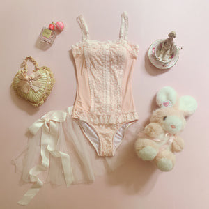 Pink Bubble Dream Vintage-inspired Swimsuit Set(In Stock) - Premium  from leflacon - Just $98! Shop now at Peiliee Shop
