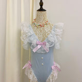 Get trendy with [Handmade Lingeire] Blue Angel Melody Lingerie Bodysuit -  available at Peiliee Shop. Grab yours for $39.90 today!