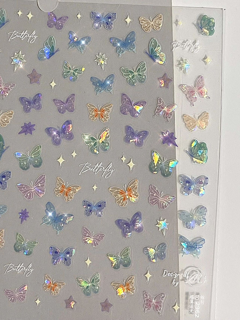Get trendy with Butterfly Dream Nail Stickers -  available at Peiliee Shop. Grab yours for $4.20 today!