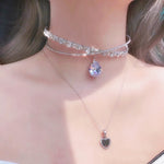 Get trendy with True Princess’s Crystal Tear Drop Choker Crown -  available at Peiliee Shop. Grab yours for $8.80 today!