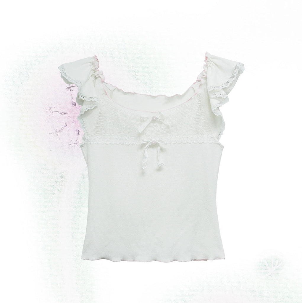 Get trendy with [Rose Island] Bunny dreams crop top -  available at Peiliee Shop. Grab yours for $26 today!