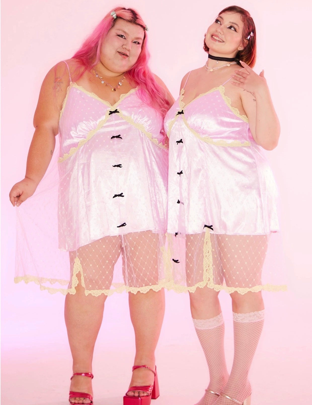 Get trendy with [Curve Beauty] Rose Petal Elegance Mini Dress Lingerie Dress -  available at Peiliee Shop. Grab yours for $42 today!