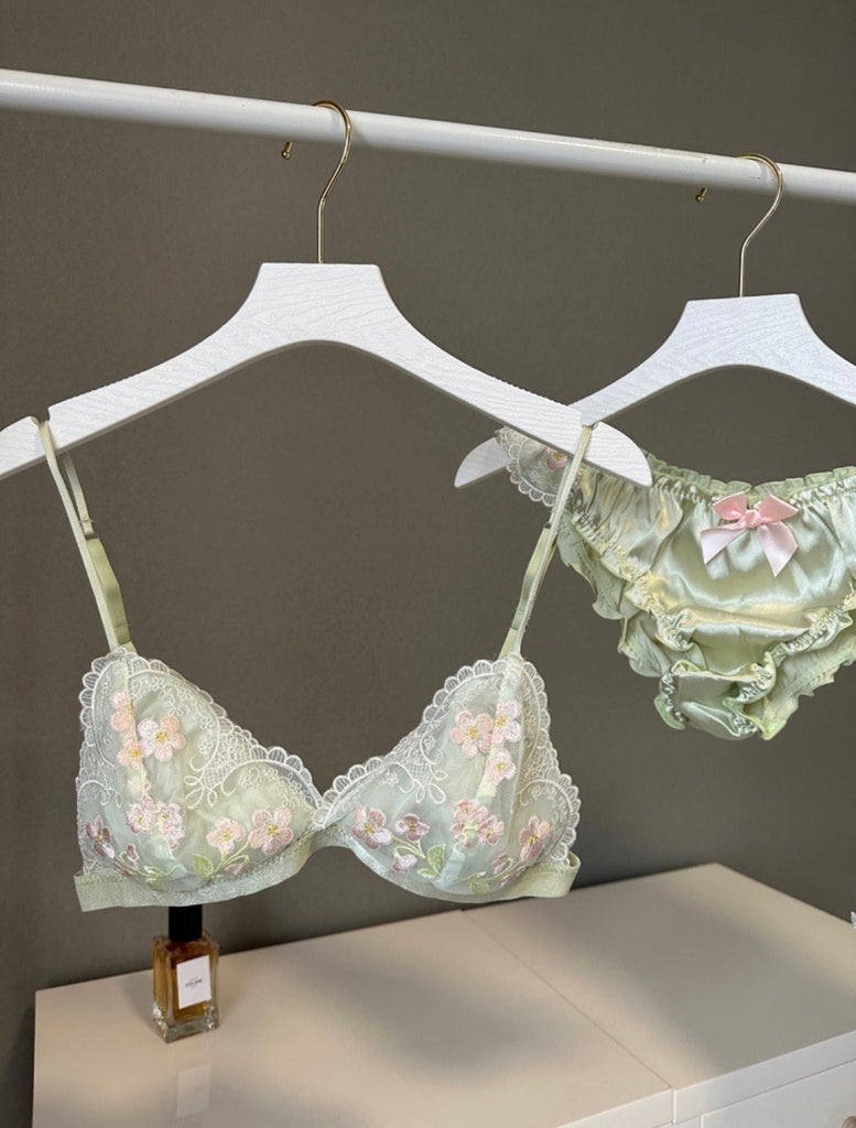 Get trendy with Sakura Zen Garden Lingerie Bralette Set -  available at Peiliee Shop. Grab yours for $16.80 today!