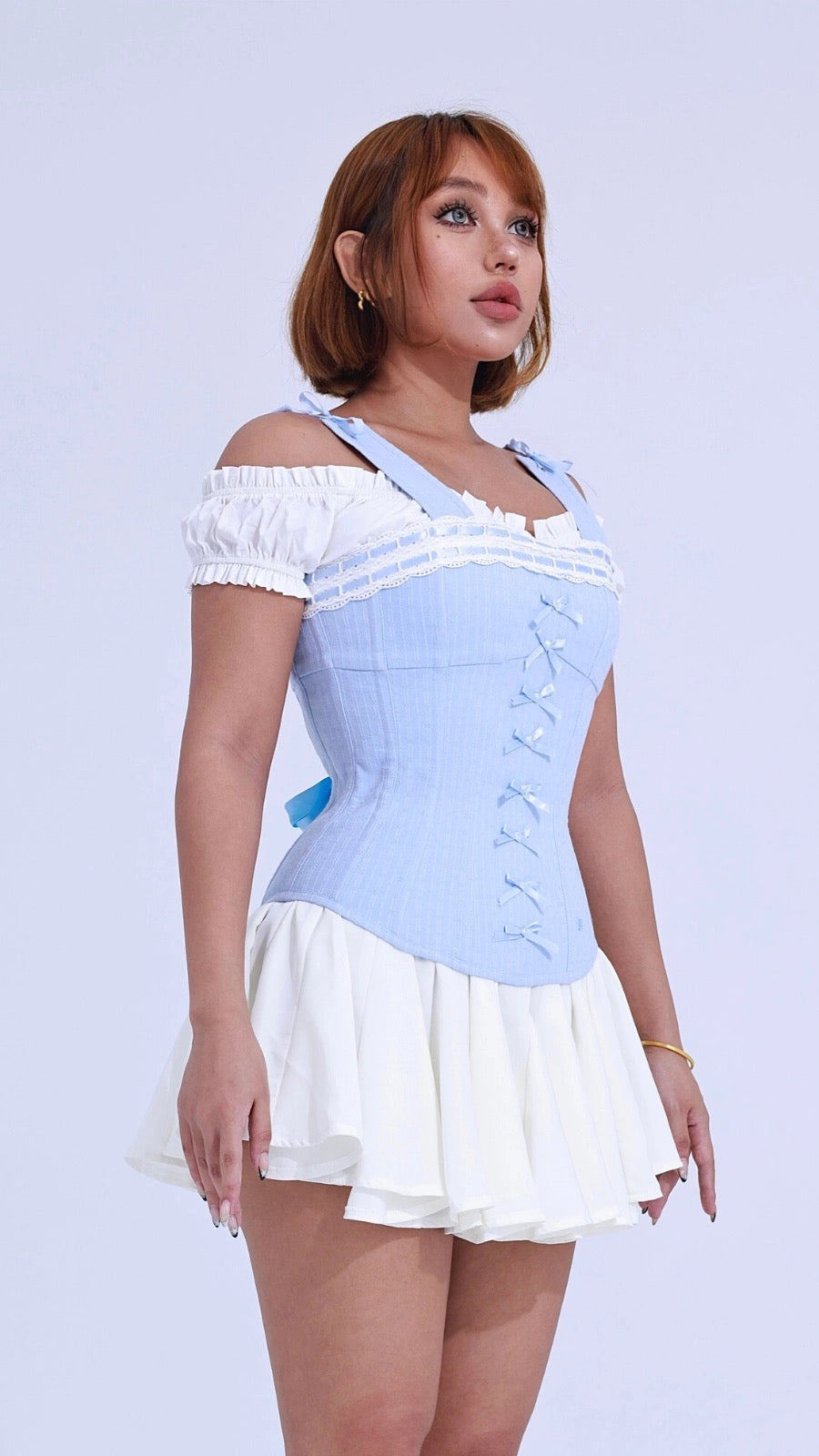 Get trendy with Disney Princess-style Fishbone Corset -  available at Peiliee Shop. Grab yours for $71 today!