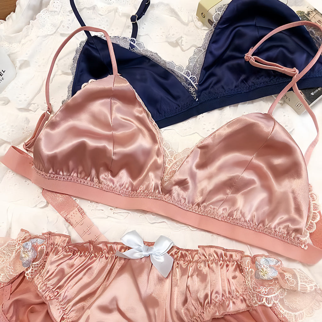 Get trendy with Sakura Zen Garden Lingerie Bralette Set -  available at Peiliee Shop. Grab yours for $16.80 today!