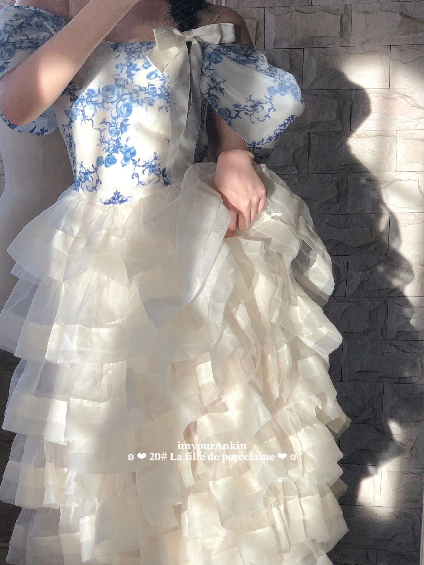 Get trendy with [Haute couture] La Fille De Porcelaine Wedding Dress New Vintage Dress Handmade By Ankin -  available at Peiliee Shop. Grab yours for $499 today!