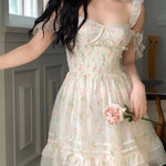 Get trendy with [Mummy Cat]Rose Petal Serenade Dress - Dress available at Peiliee Shop. Grab yours for $52 today!