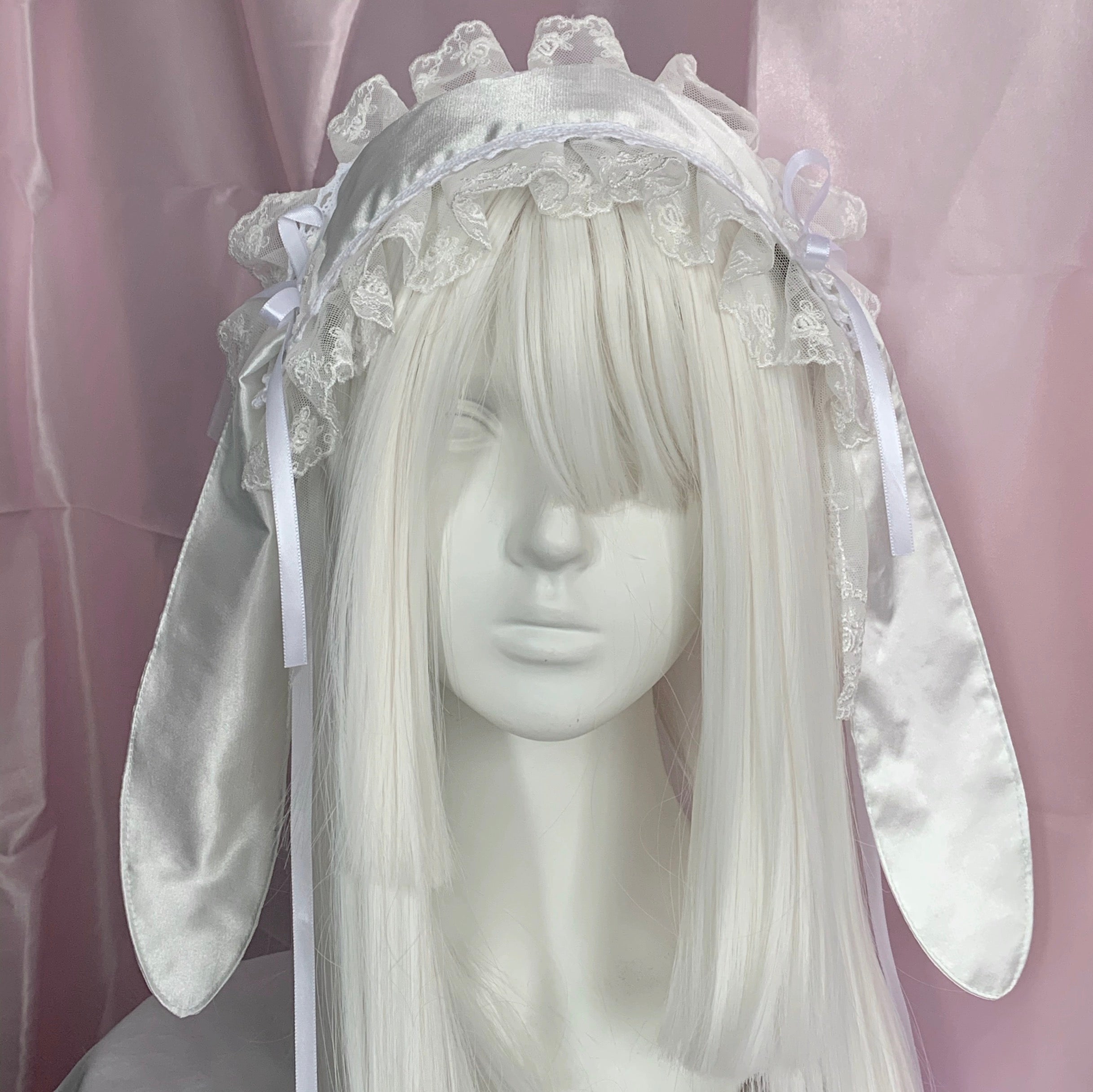 Get trendy with Angel Version Handmade White Bunny Hat Headband -  available at Peiliee Shop. Grab yours for $21.90 today!