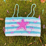 Get trendy with [Customized Handmade] Twinkle Little Star Handmade knitting top by windoii -  available at Peiliee Shop. Grab yours for $45 today!