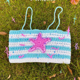 Get trendy with [Customized Handmade] Twinkle Little Star Handmade knitting top by windoii -  available at Peiliee Shop. Grab yours for $45 today!