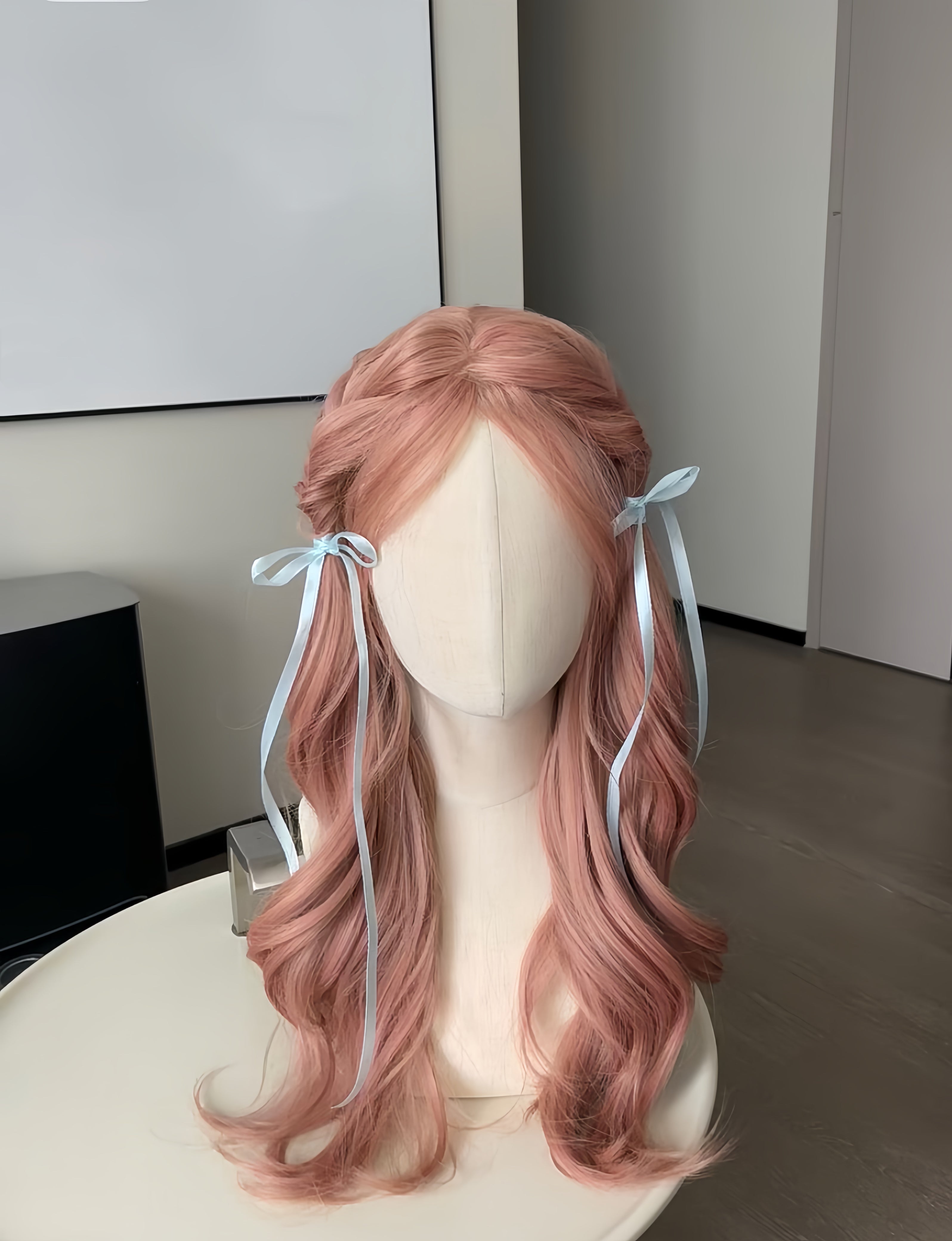 Get trendy with Momo Chan Peach Pink Daily Wig Cosplay Wig -  available at Peiliee Shop. Grab yours for $26.80 today!