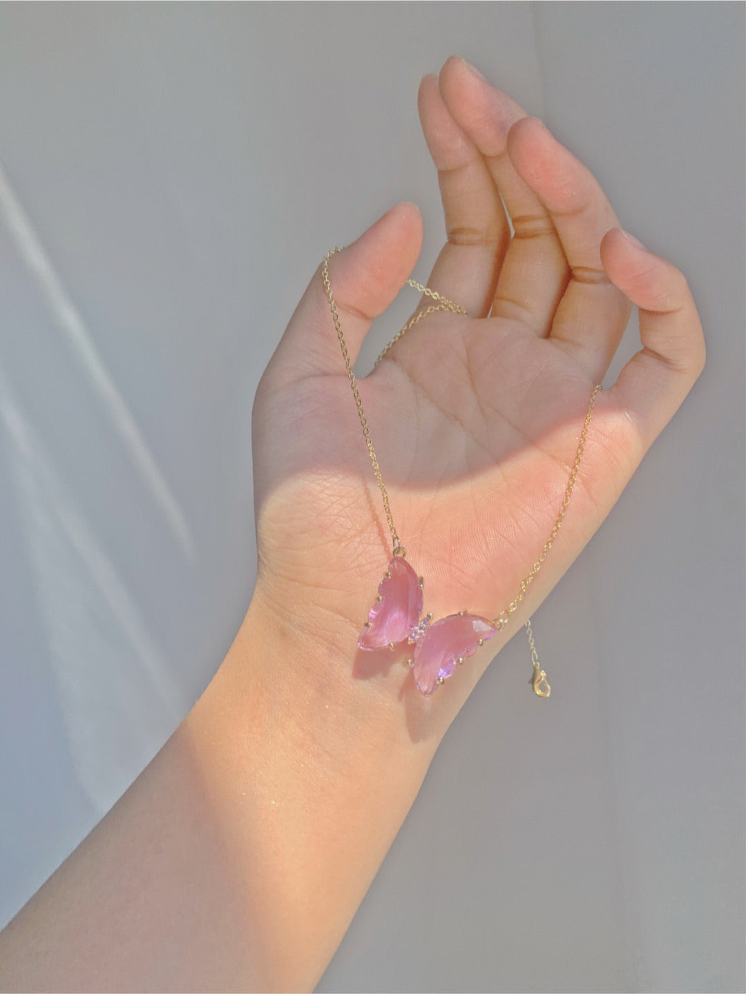 Get trendy with [Basic] Crystal Dream Butterfly necklace -  available at Peiliee Shop. Grab yours for $6 today!