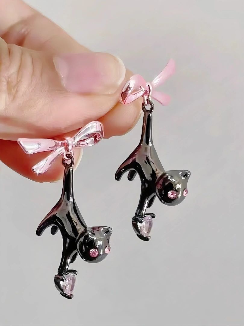 Get trendy with Kitty Doll Cat Earring -  available at Peiliee Shop. Grab yours for $8.60 today!