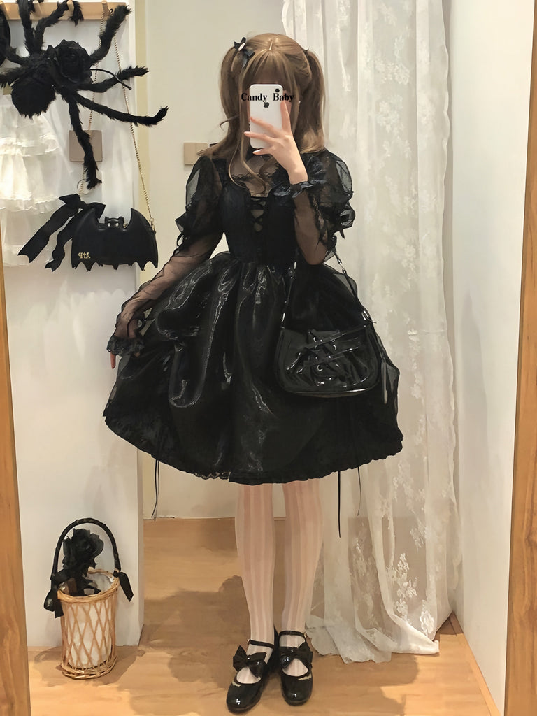 Get trendy with [Basic] Dragon Blood Gothic Lolita Dress -  available at Peiliee Shop. Grab yours for $29.90 today!