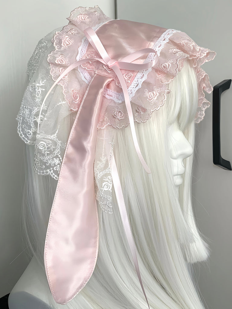 Get trendy with Handmade Pink Bunny Hat Headband -  available at Peiliee Shop. Grab yours for $21.90 today!