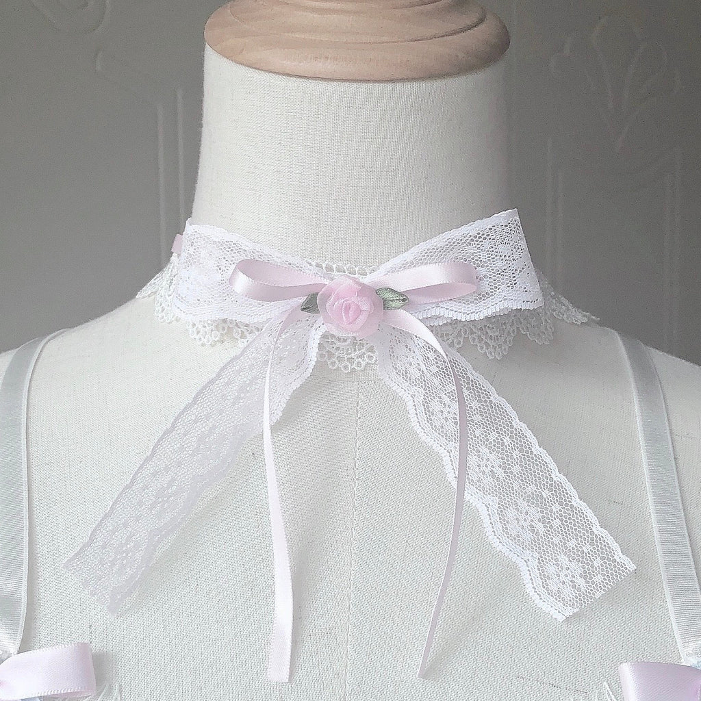 Get trendy with Rose Dream Lace Ribbon Handmade Choker -  available at Peiliee Shop. Grab yours for $14 today!