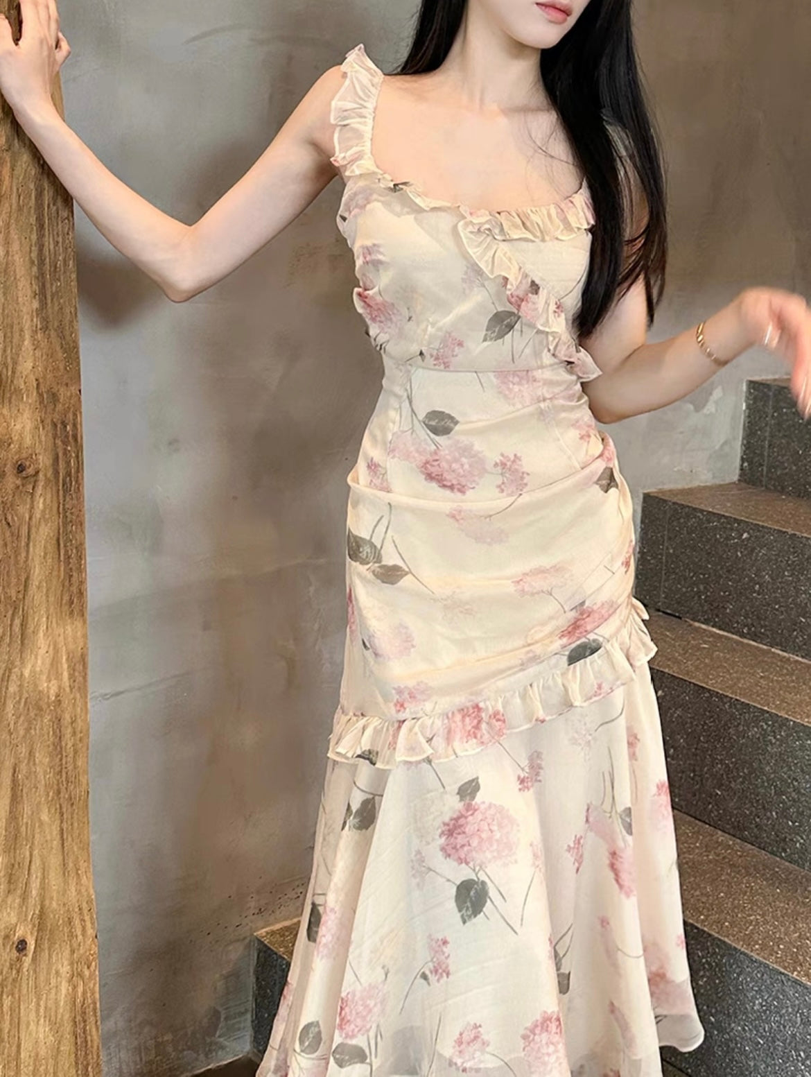 Get trendy with Petal Dance floral Dress - Dress available at Peiliee Shop. Grab yours for $38 today!