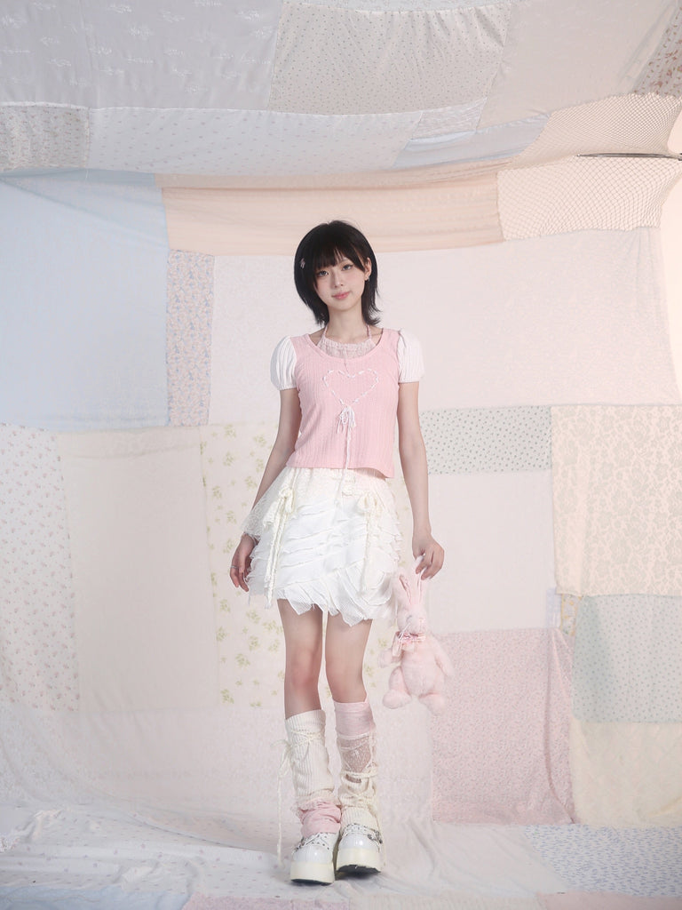 Get trendy with [Rose Island]Cotton Candy Butterfly Dance Top - Top available at Peiliee Shop. Grab yours for $35 today!