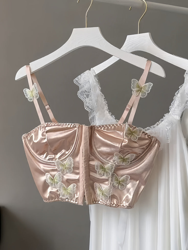 [Basic] Butterfly Dream Corset Bra - Premium  from Basic - Just $15.00! Shop now at Peiliee Shop