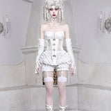 Get trendy with [Blood Supply]Sleeping Alice Boned Waist A-Line Dress - Clothing available at Peiliee Shop. Grab yours for $15 today!