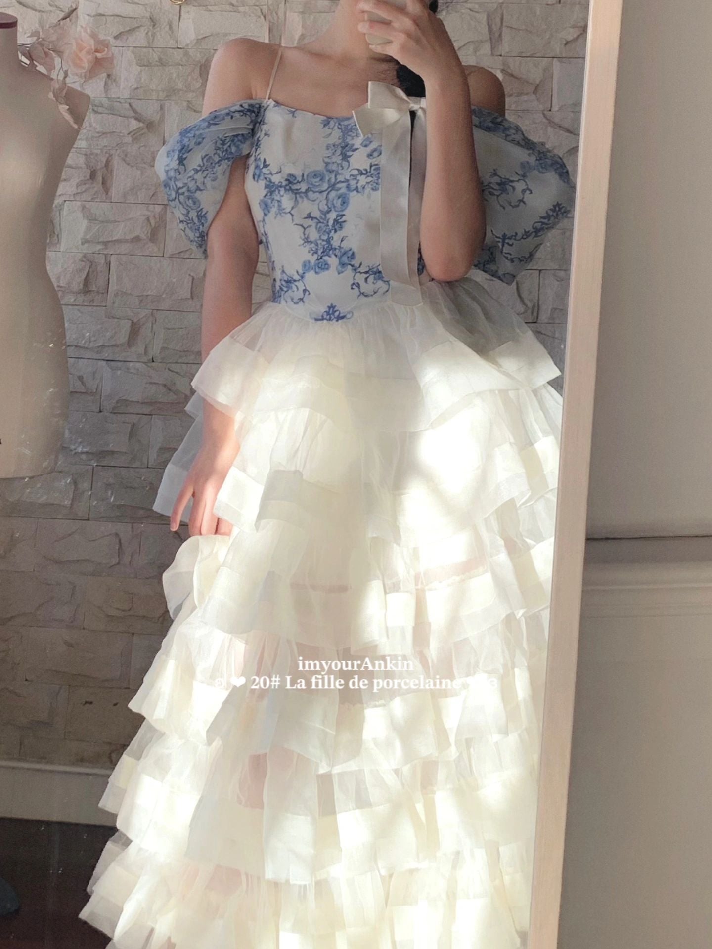 Get trendy with [Haute couture] La Fille De Porcelaine Wedding Dress New Vintage Dress Handmade By Ankin -  available at Peiliee Shop. Grab yours for $499 today!