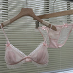 Get trendy with Angelic Soft Petals Lingerie Bralette Set -  available at Peiliee Shop. Grab yours for $16.80 today!