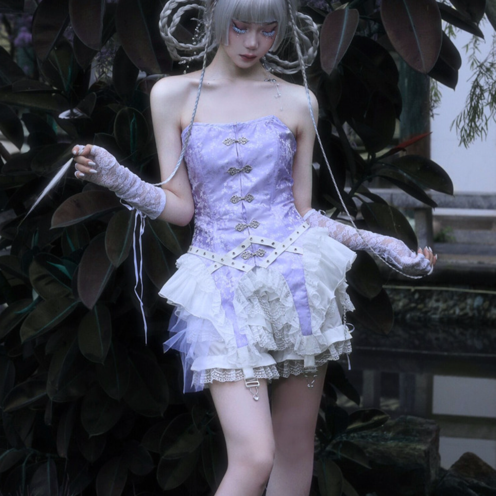 Get trendy with God's Redemption Lace Tiered Shorts - Shorts available at Peiliee Shop. Grab yours for $42.99 today!
