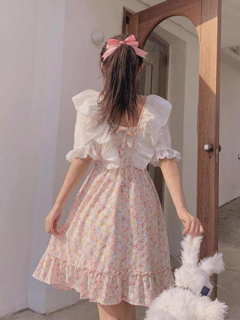 Get trendy with Strawberry Candy Vintage Cotton Dress - Dresses available at Peiliee Shop. Grab yours for $45.50 today!