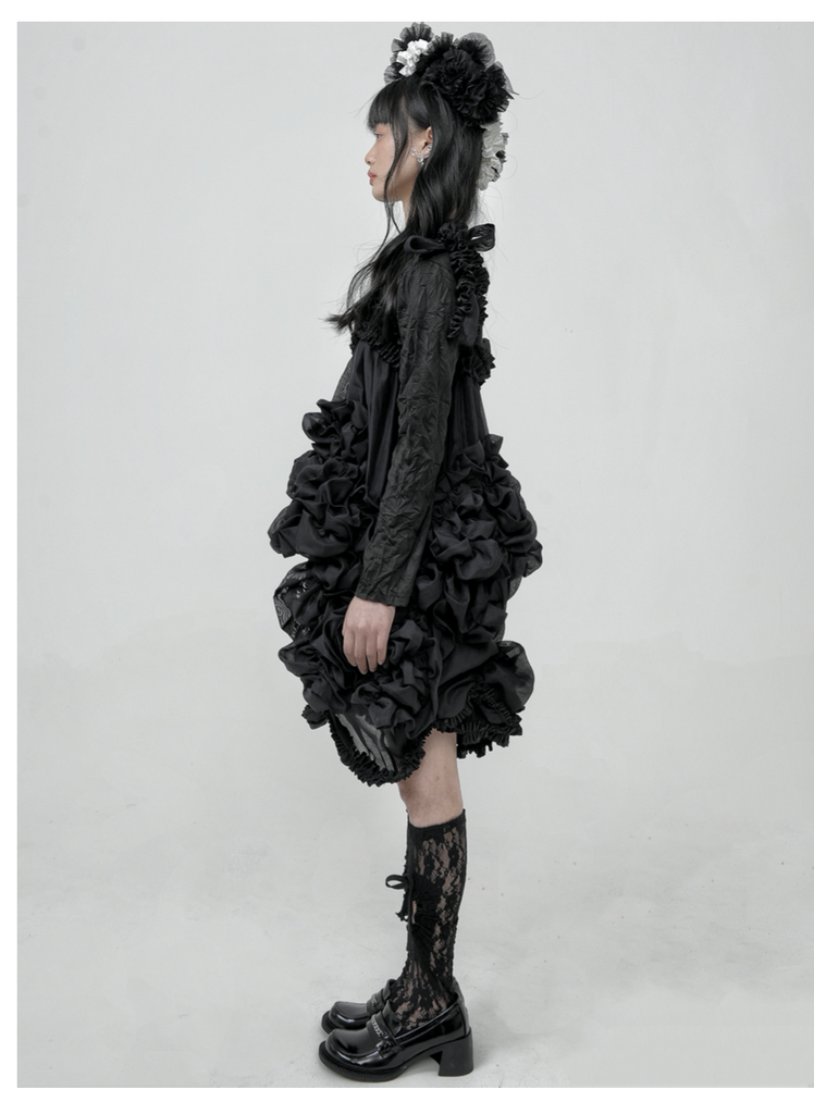Get trendy with [Runway Couture] Gothic Doll Dress -  available at Peiliee Shop. Grab yours for $525 today!