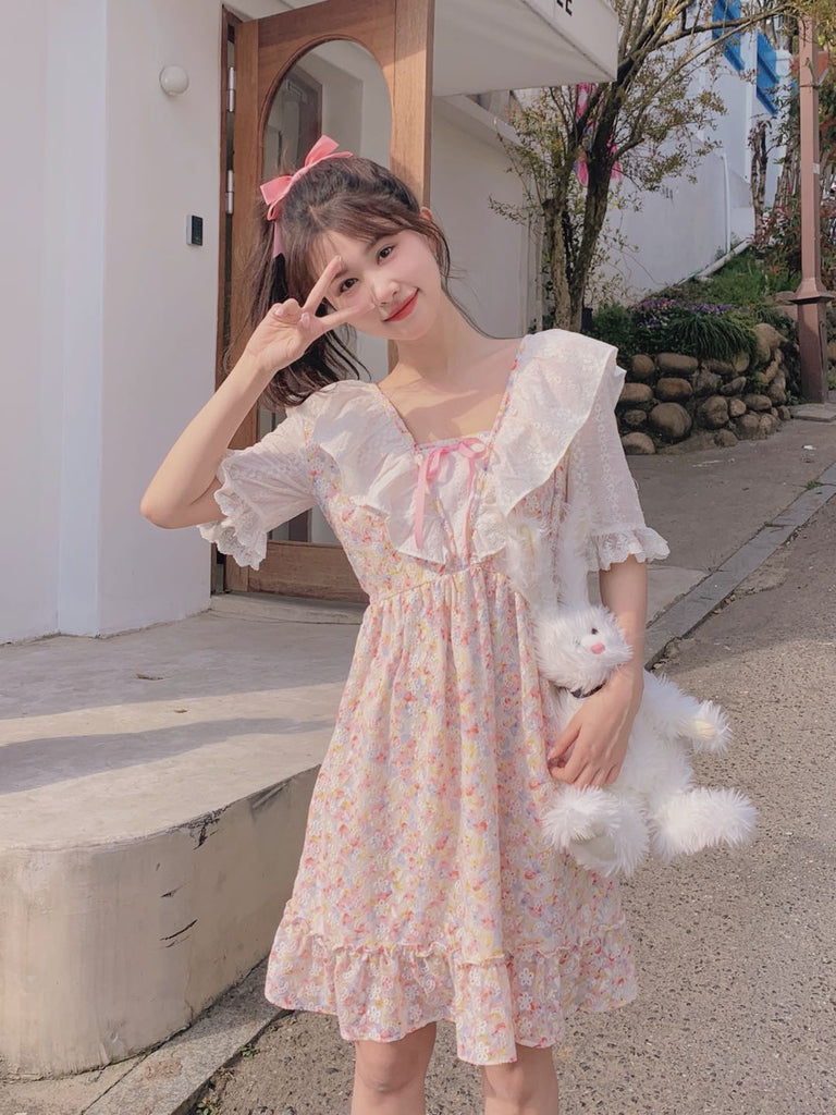 Strawberry Candy Vintage Cotton Dress - Premium Dresses from Rose Candy - Just $45.50! Shop now at Peiliee Shop