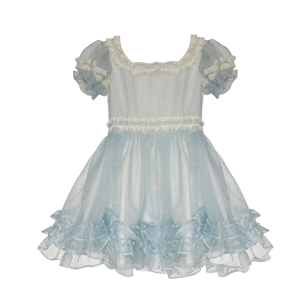 [August Unicorn] Alice in the Afternoon Garden Puff Lace Dress - Premium Dresses from August Unicorn - Just $79.00! Shop now at Peiliee Shop
