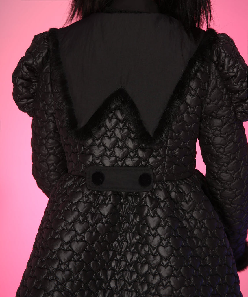Get trendy with [Evil Tooth] Wednesday Style Gothic Warm Jacket - Coat available at Peiliee Shop. Grab yours for $85 today!