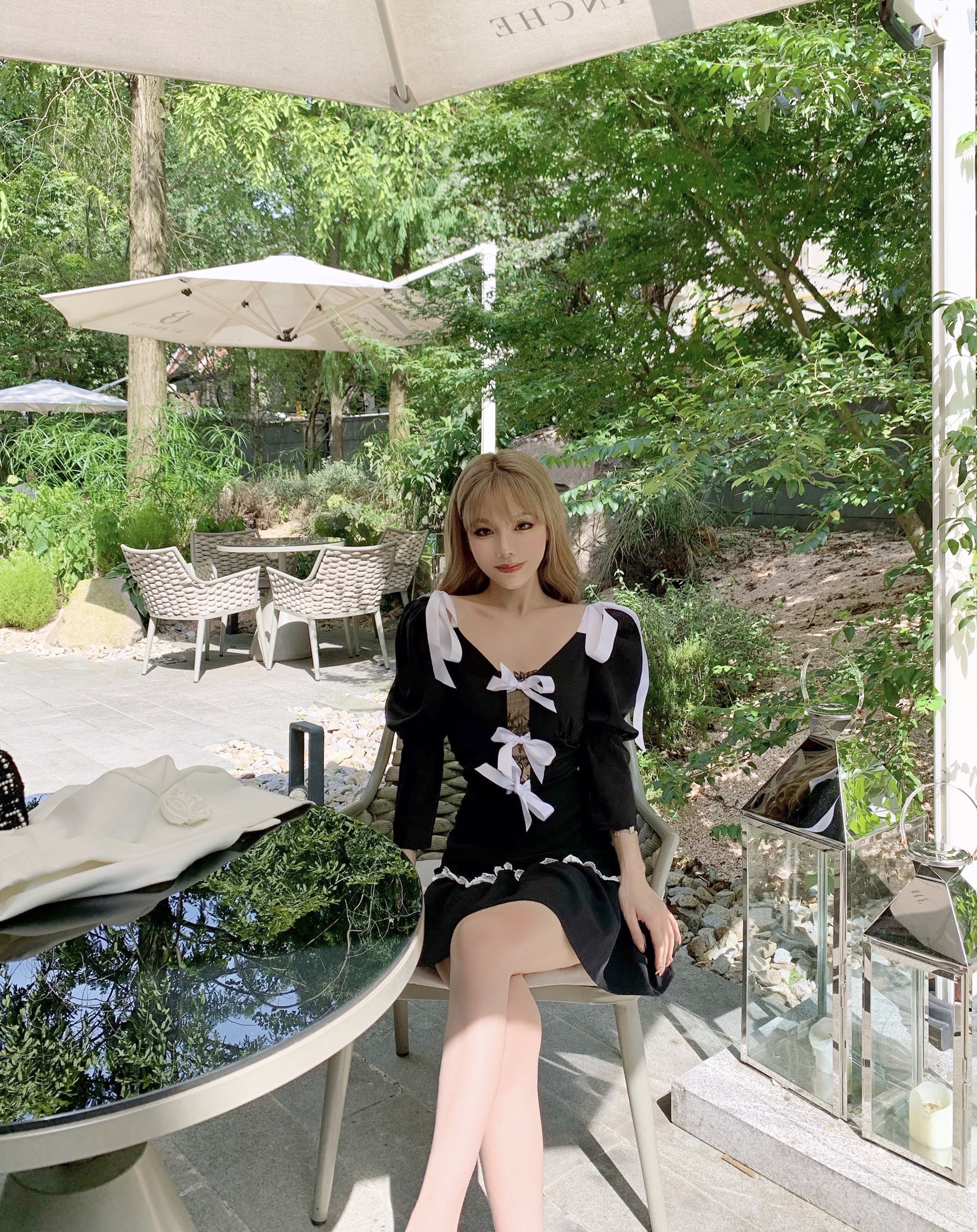 Get trendy with [Last stocks] Saint-Martin ribbon shirt top -  available at Peiliee Shop. Grab yours for $59.90 today!