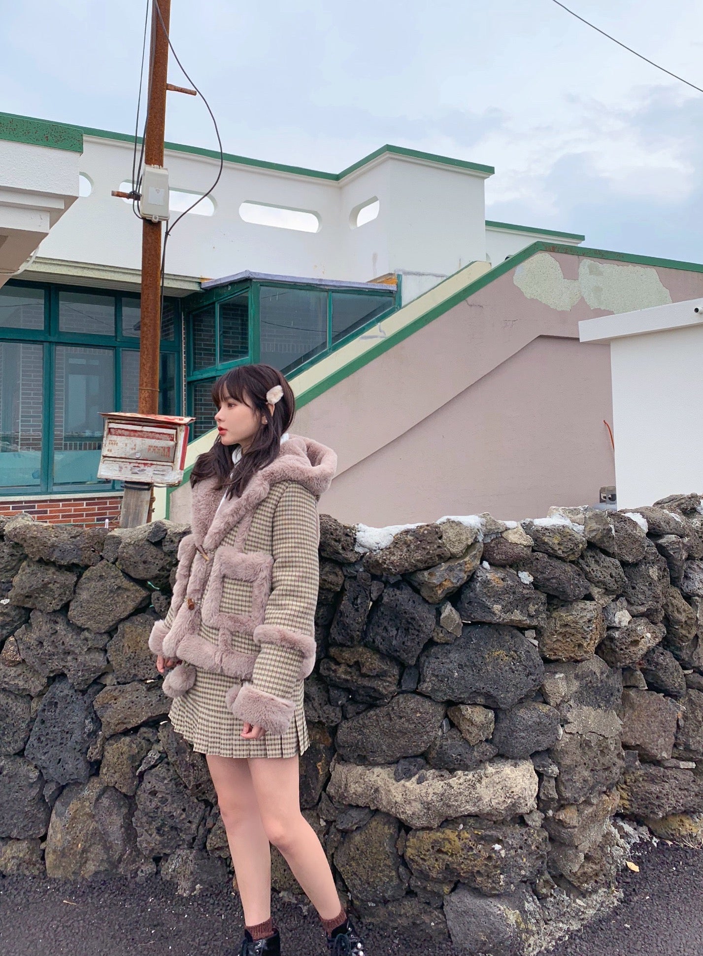 Get trendy with All I want for Christmas is you - faux fur skirt -  available at Peiliee Shop. Grab yours for $25 today!