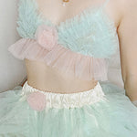 Get trendy with [August Unicorn] Strawberry Mint Marshmallow Handmade Dress Set - Dresses available at Peiliee Shop. Grab yours for $40 today!