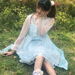 Get trendy with [2020 New] Yuki Hime Single Collar Pastel Babydoll Inner Blouse -  available at Peiliee Shop. Grab yours for $22 today!