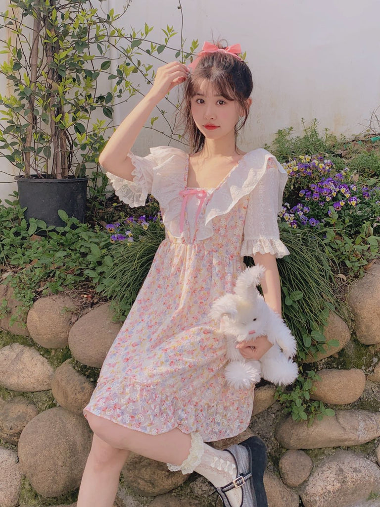 Strawberry Candy Vintage Cotton Dress - Premium Dresses from Rose Candy - Just $45.50! Shop now at Peiliee Shop