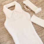 Get trendy with [Basic] Soft angel bodycon faux fur dress set -  available at Peiliee Shop. Grab yours for $24 today!