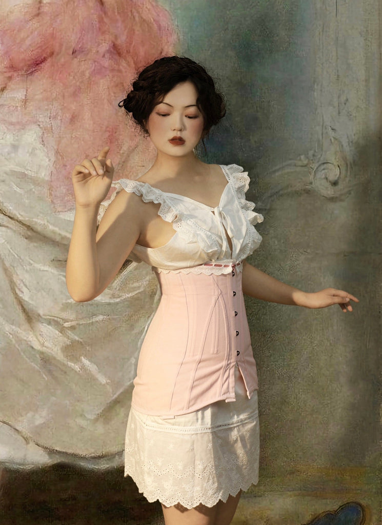 Get trendy with Pink Sofia Handmade Waist Corset - Clothing available at Peiliee Shop. Grab yours for $95 today!
