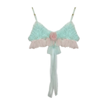 Get trendy with [August Unicorn] Strawberry Mint Marshmallow Handmade Dress Set - Dresses available at Peiliee Shop. Grab yours for $40 today!