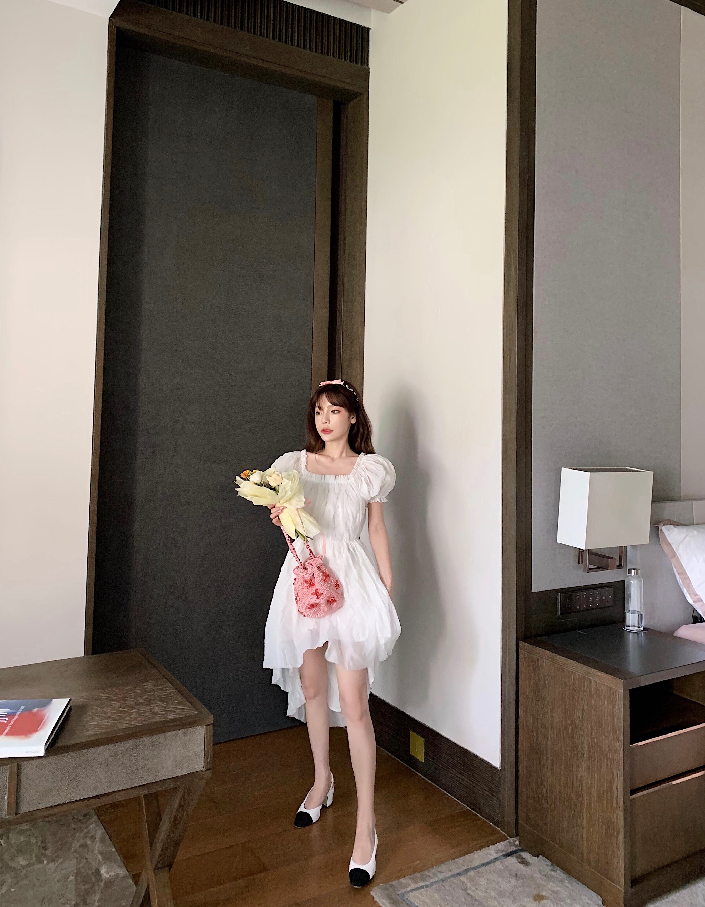 Get trendy with [Mid Season sale ] Hazy Moonlight Romantic Dress - Dress available at Peiliee Shop. Grab yours for $65 today!