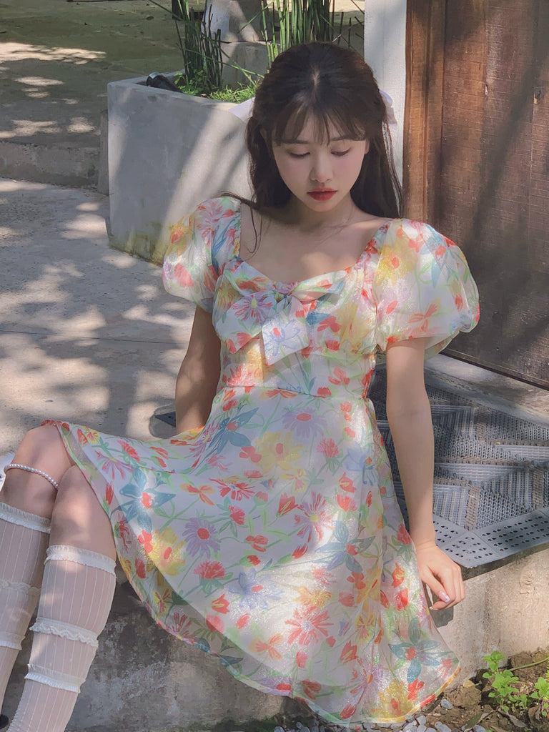 Afternoon in the Garden Mini Dress - Premium Dresses from Rose Candy - Just $42.50! Shop now at Peiliee Shop