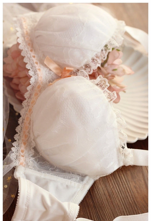 Dreamy Ballerina Bra Set With Plus Sizes - Premium  from Japanese Lingerie - Just $45.00! Shop now at Peiliee Shop