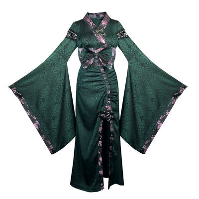 Evil Snake Jacquard Kimono Style Three-piece Set - Premium Dresses from Blood Supply - Just $106.99! Shop now at Peiliee Shop