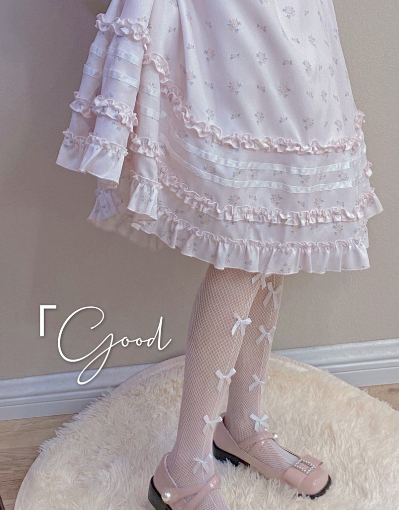 Get trendy with [Basic] Moon Doll Ribbon Stocking Over knees socks - Socks available at Peiliee Shop. Grab yours for $9.90 today!