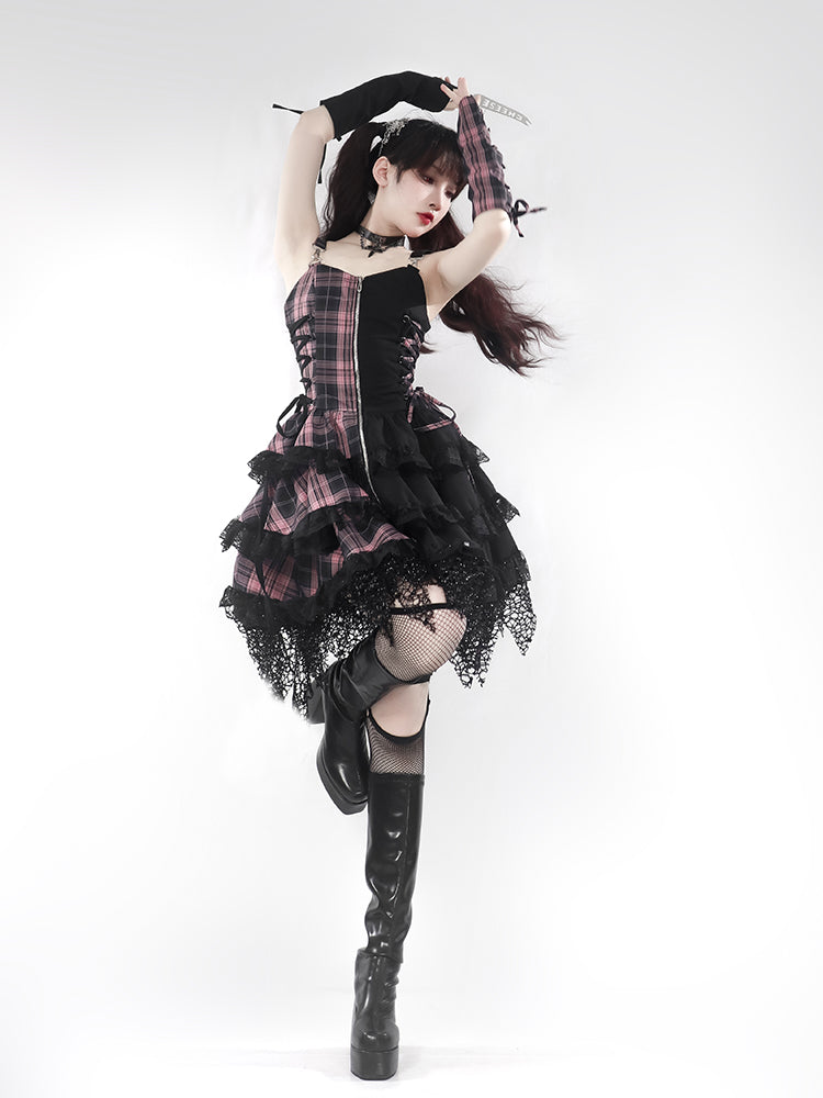 In A Butterfly Dream Gothic Lolita Lace Dress - Premium Dresses from Damn - Just $68.00! Shop now at Peiliee Shop