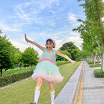 Get trendy with [August Unicorn] Strawberry Mint Marshmallow Handmade Dress Set - Dresses available at Peiliee Shop. Grab yours for $40 today!
