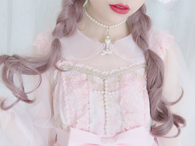 Get trendy with [2020 New] Yuki Hime Single Collar Pastel Babydoll Inner Blouse -  available at Peiliee Shop. Grab yours for $22 today!